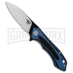 Grab Now Discounts on great Deals Bestech Knives Beluga BlackBlue Liner Lock Knife - Two Tone Plain
