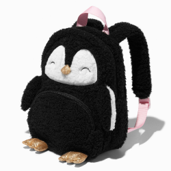 GET INSTANT DISCOUNTS On Claires Club Sherpa Penguin Tiny Backpack