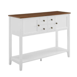 Save  more Discounts on Great Deals Buffet Console Cabinet Kitchen Sideboard Table with Bottom Shelf and Storage Drawers