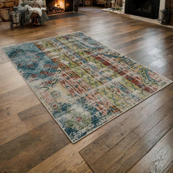 HURRY UP Hot Deals Sale is Live Instant Discounts Offers on Machine Woven Heatset Polypropylene Area Rug Contemporary Multicolor M00057