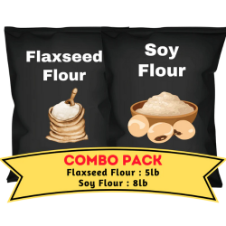 Grab Now Discounts on Soy & Flaxseed Flour Bundle (5lb each)