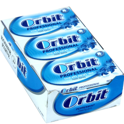 Save More on Great Deals Orbit Professional Peppermint Sugar-Free Gum Tabs - 12CT Box