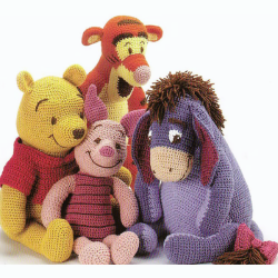 Shop Now Sale is Live Now Digital  Vintage Crochet Pattern Toys | Winnie Pooh and Friends | ENGLISH PDF TEMPLATE