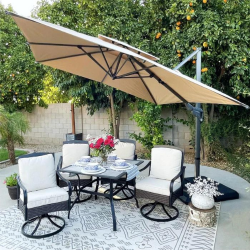 Book Now Sale is Live Now PHI VILLA 10ft Patio Square Umbrella Outdoor Offset Umbrella