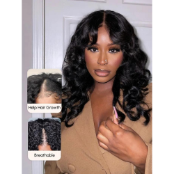 Get Discounts on Great Deals Dominique A Approved UNice Beginner Friendly V Part Body Wave Wig No Leave Out Super Natural Human Hair Wig