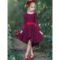Hurry Up Sale is Live Now Discounts on Je tAime Crochet Lace Hi-Lo Dress