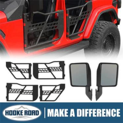 Sale is Live Now Discounts on Jeep JL&JT 4 Doors Tubular Half Door Guards(18-24 Jeep Wrangler JL & Gladiator JT) - Hooke Road