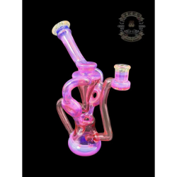 Grab Now Clearance Sale Is Live Now SWEET JUSTICE GLASS PINK SLYME AND POMEGRANATE SWISS DOUBLE DOUGHNUT RECYCLER