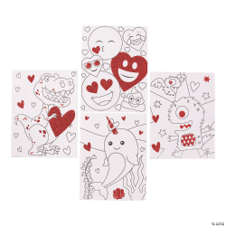 Hurry Up Clearance Sale is Live Now Color Your Own Valentine Glitter Posters - 24 Pc.
