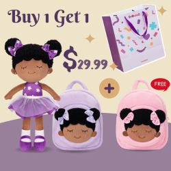 HURRY UP Buy 1 Set Get 1 Backpack Free on iFrodoll Personalized Plush Girl Doll and Backpack Gift Set